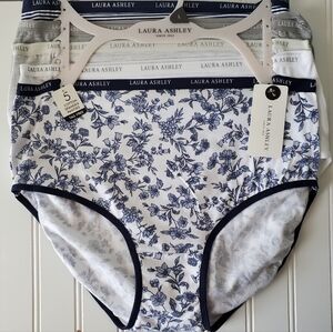 Laura Ashley 5pk Panties Set Women's Sz L NWT